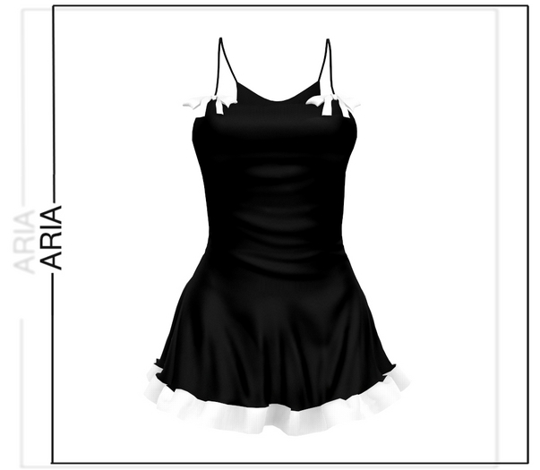 Second Life Marketplace ARIA Maid Costume Cherry Dress Maitreya